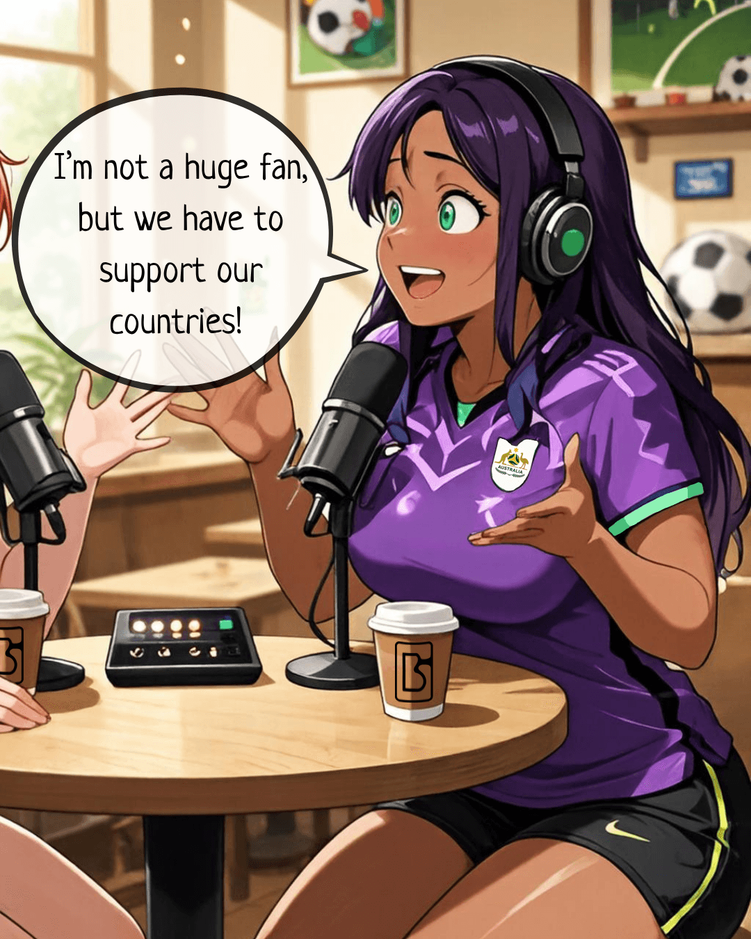 Sasha the anime barista sat down with Nalla from Australia 🇦🇺 to talk about World Cup 2026 ⚽ What if you don't really care about football? Can you support a team without knowing a single player? And could the World Cup ever turn you into a fan? ☕🎙️

https://www.instagram.com/spice_patrol.ai/
