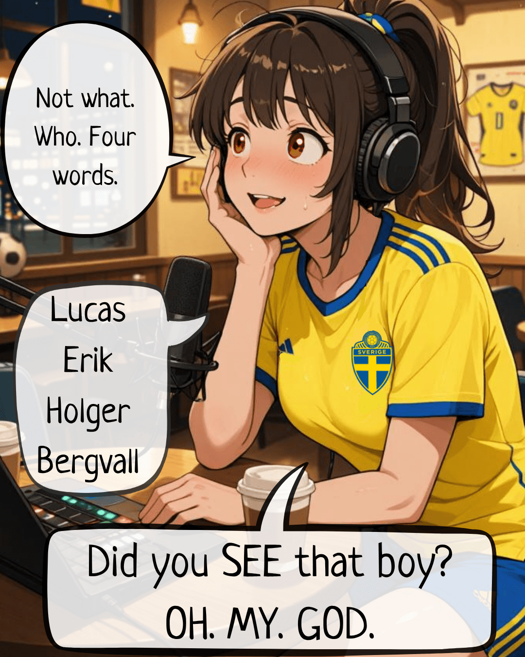 Hey! It’s Stacey and Sasha ☕🎙️ This is Radio Barista Girls — in today’s episode we’re talking about the first round of World Cup 2026, all the best moments, surprises, favorite matches… and yes, one Swedish player Stacey absolutely cannot stop talking about 😭💙💛 Don’t miss it ⚽✨