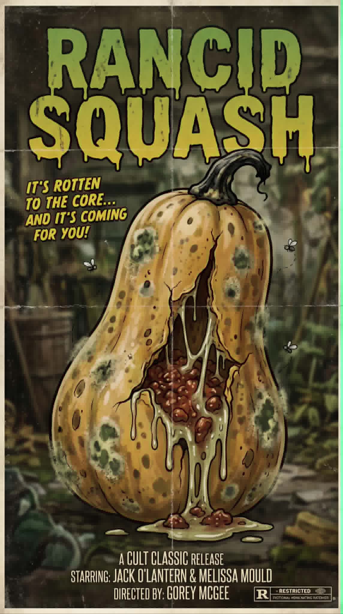 fake film poster to put you off squash and meat for life lol