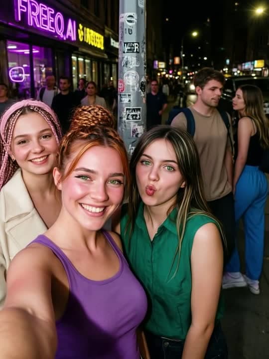 Out with Friends (Qwen + Seedance)