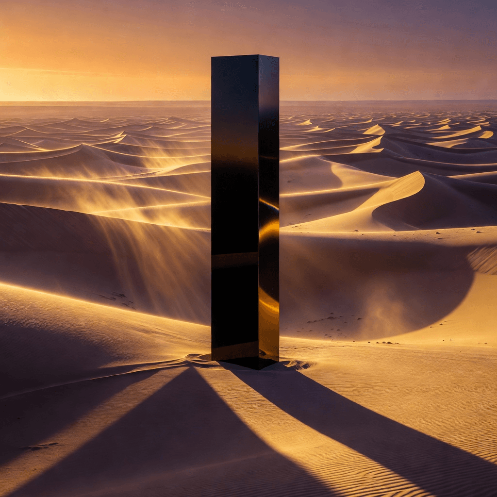 desert monolith #aiart