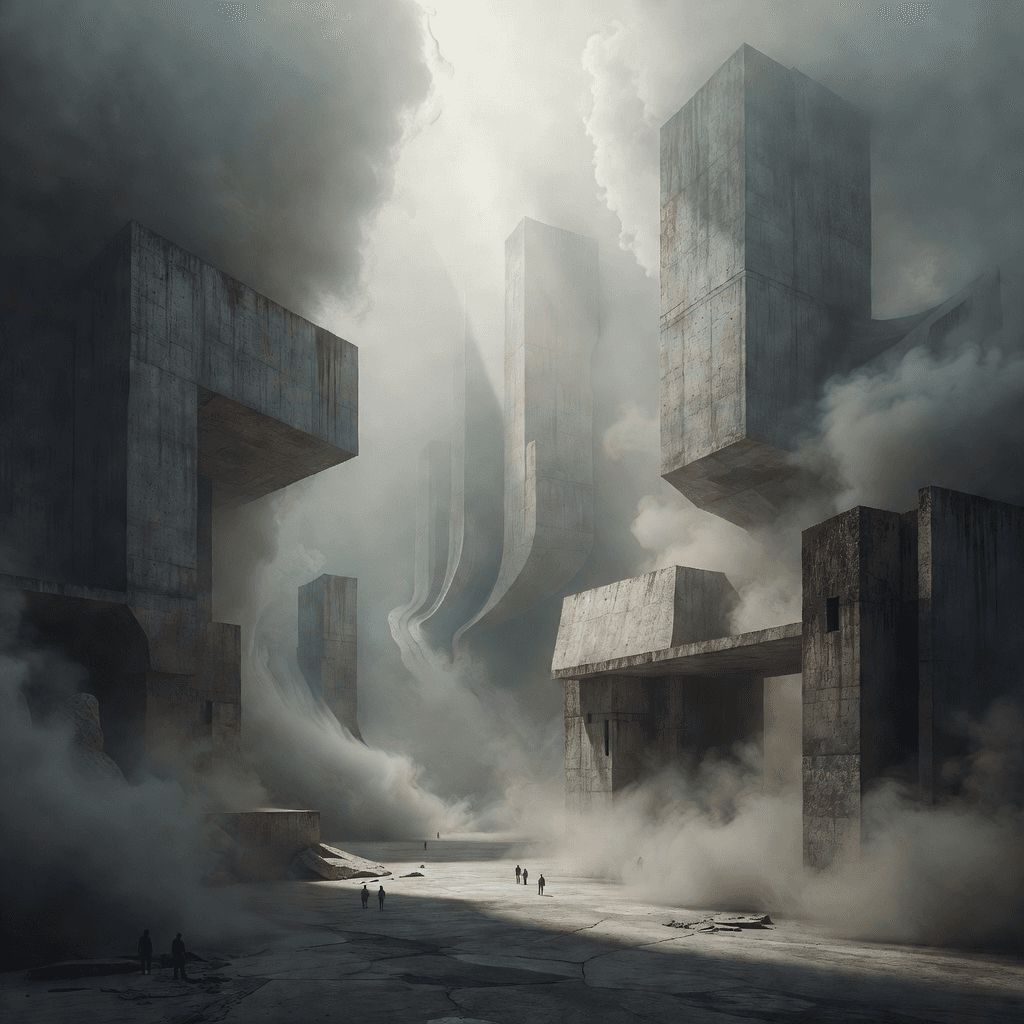 brutalist dreamscape #aiart