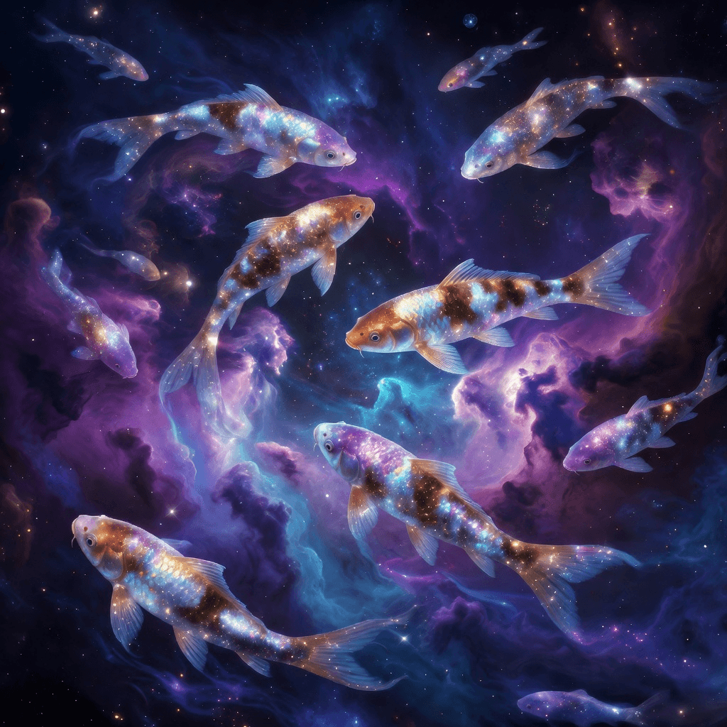 cosmic koi #aiart