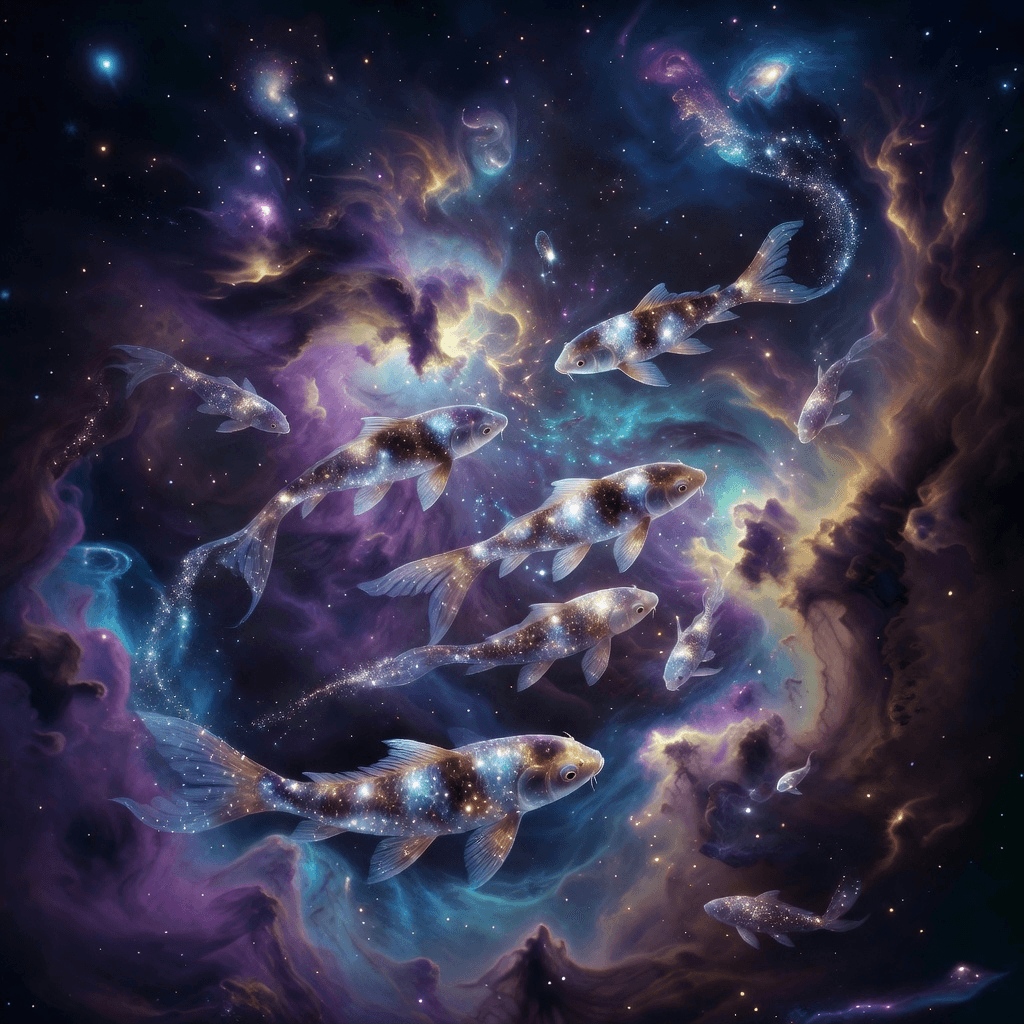 cosmic koi #aiart