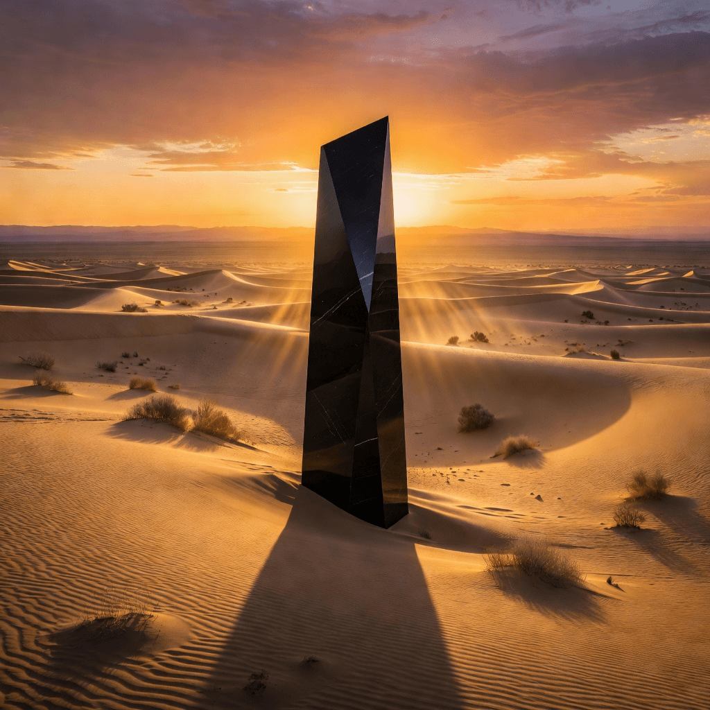 desert monolith #aiart