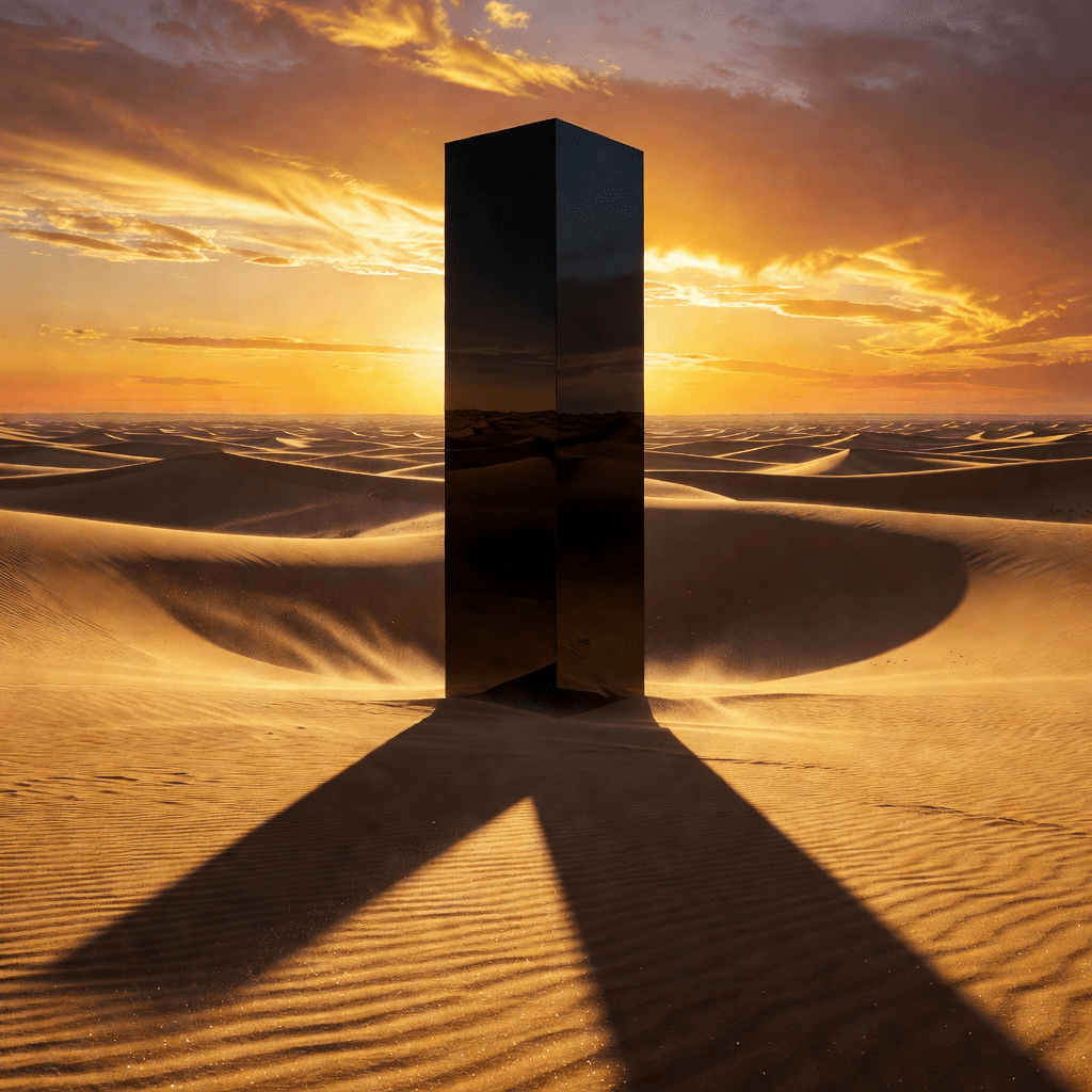 desert monolith #aiart