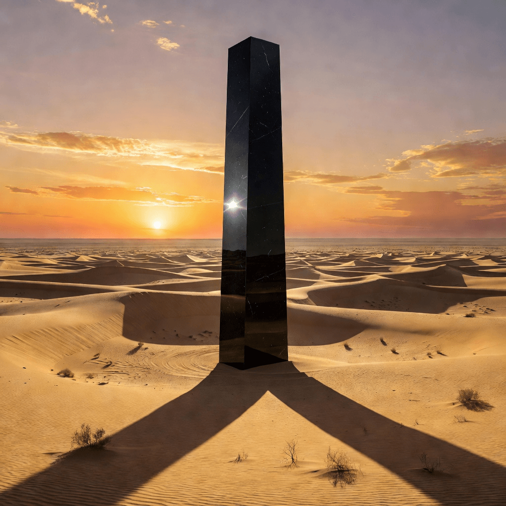 desert monolith #aiart