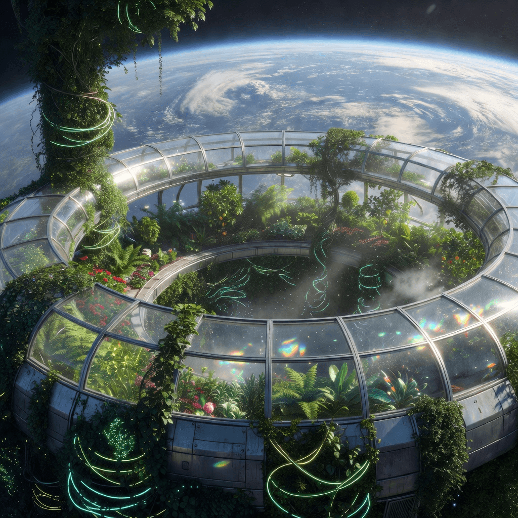 orbital greenhouse #aiart