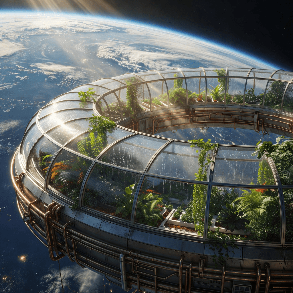 orbital greenhouse #aiart