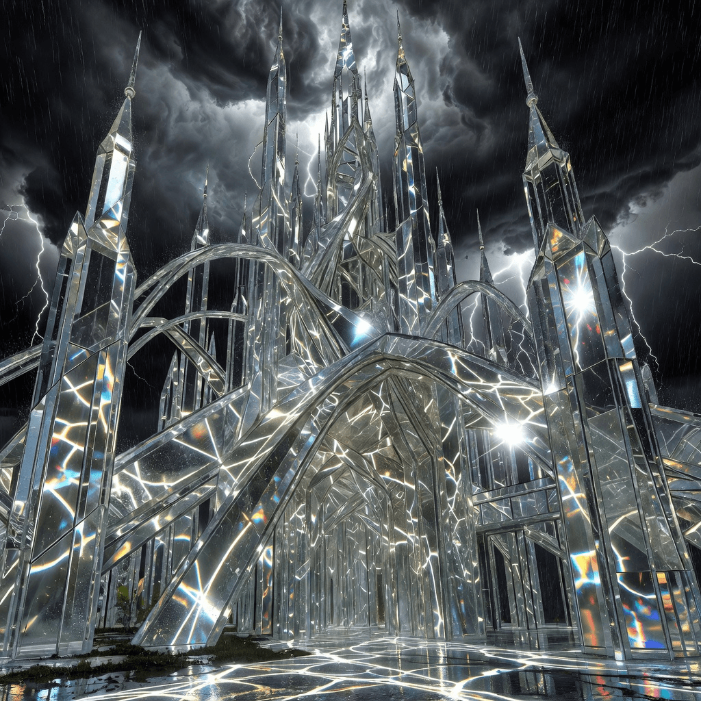 glass cathedral #aiart