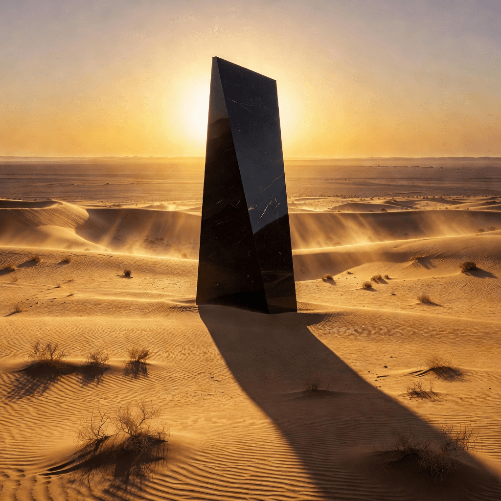 desert monolith #aiart