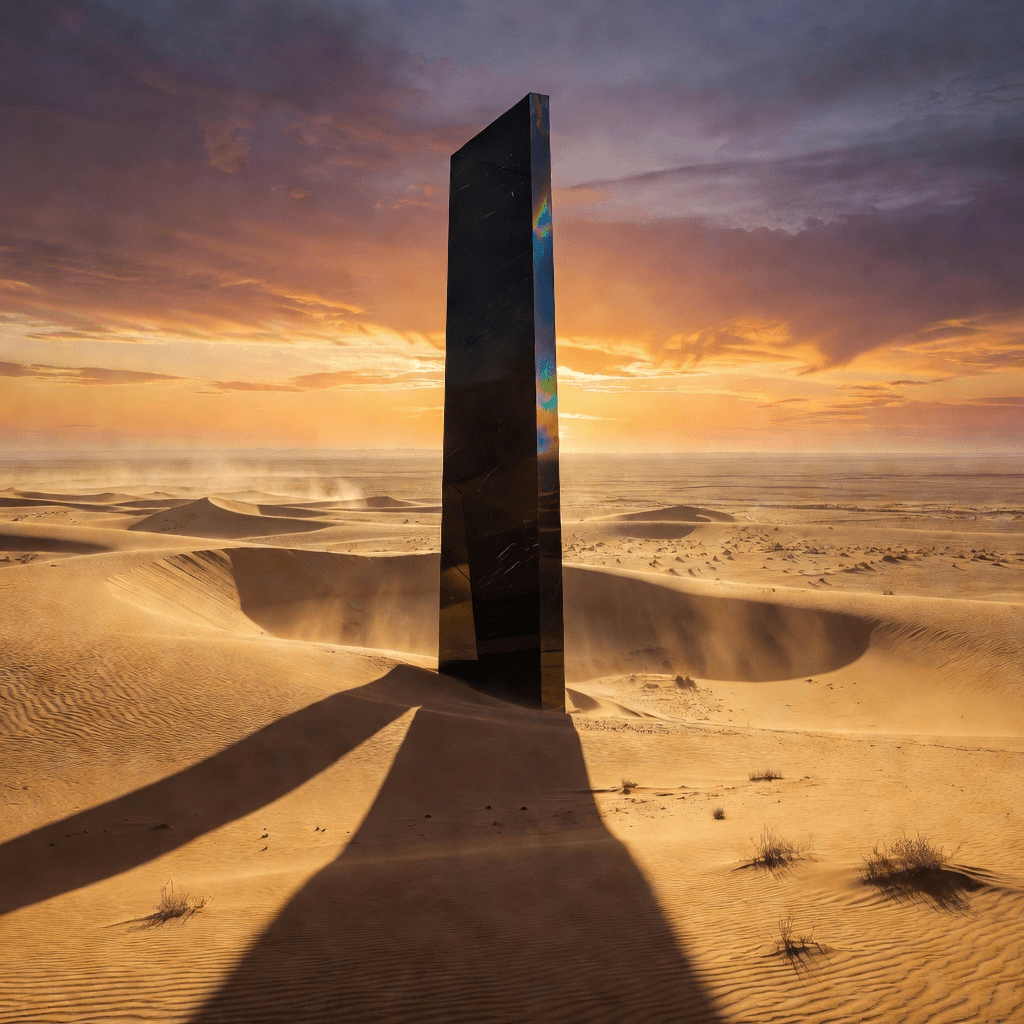 desert monolith #aiart