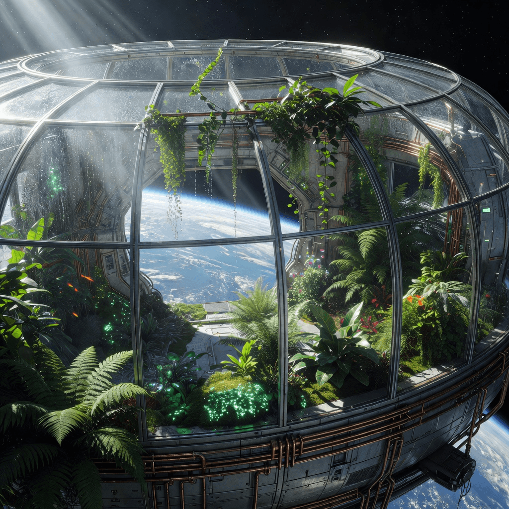 orbital greenhouse #aiart