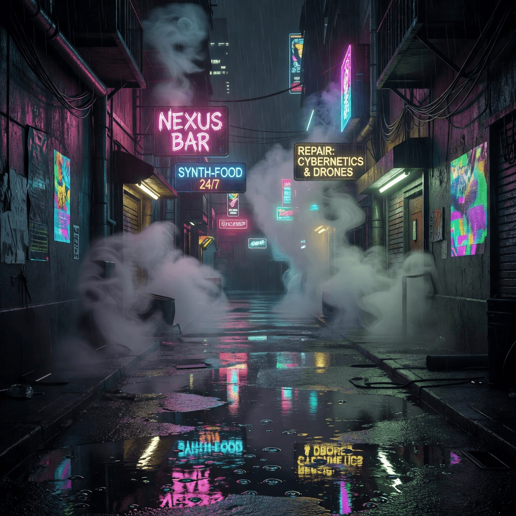 neon cyberpunk alley #aiart