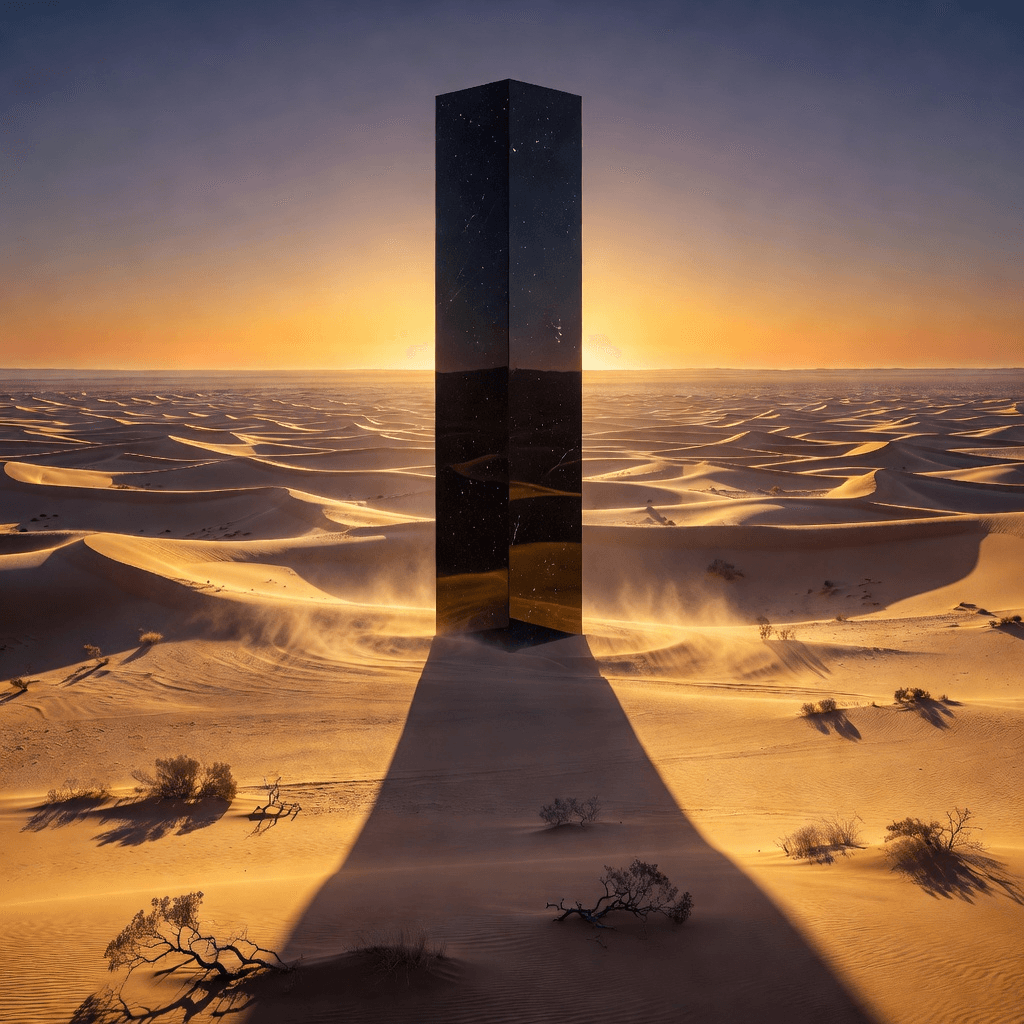 desert monolith #aiart