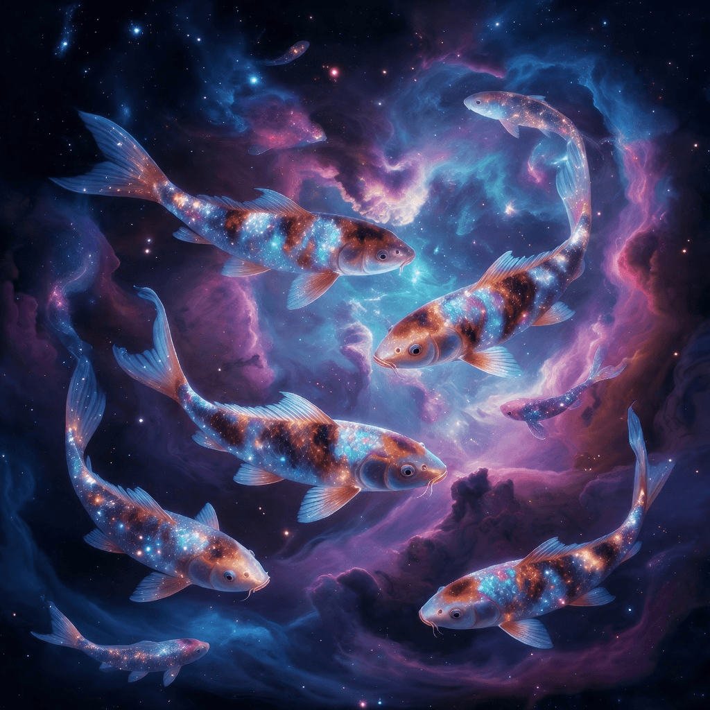 cosmic koi #aiart