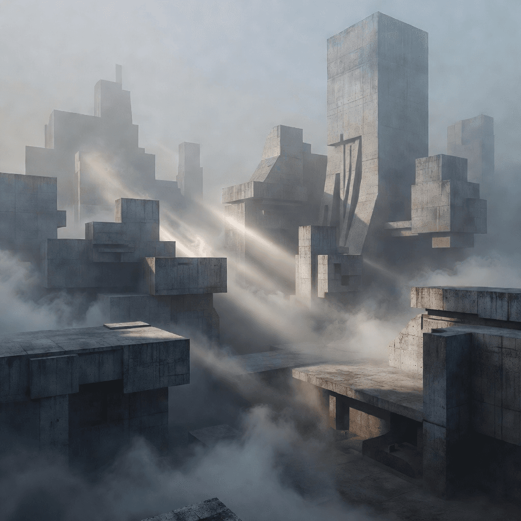 brutalist dreamscape #aiart
