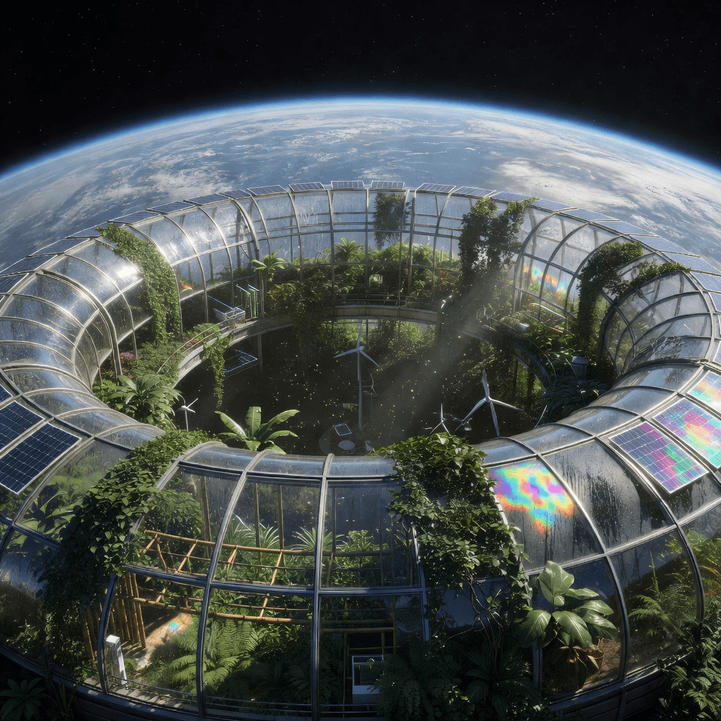 orbital greenhouse #aiart
