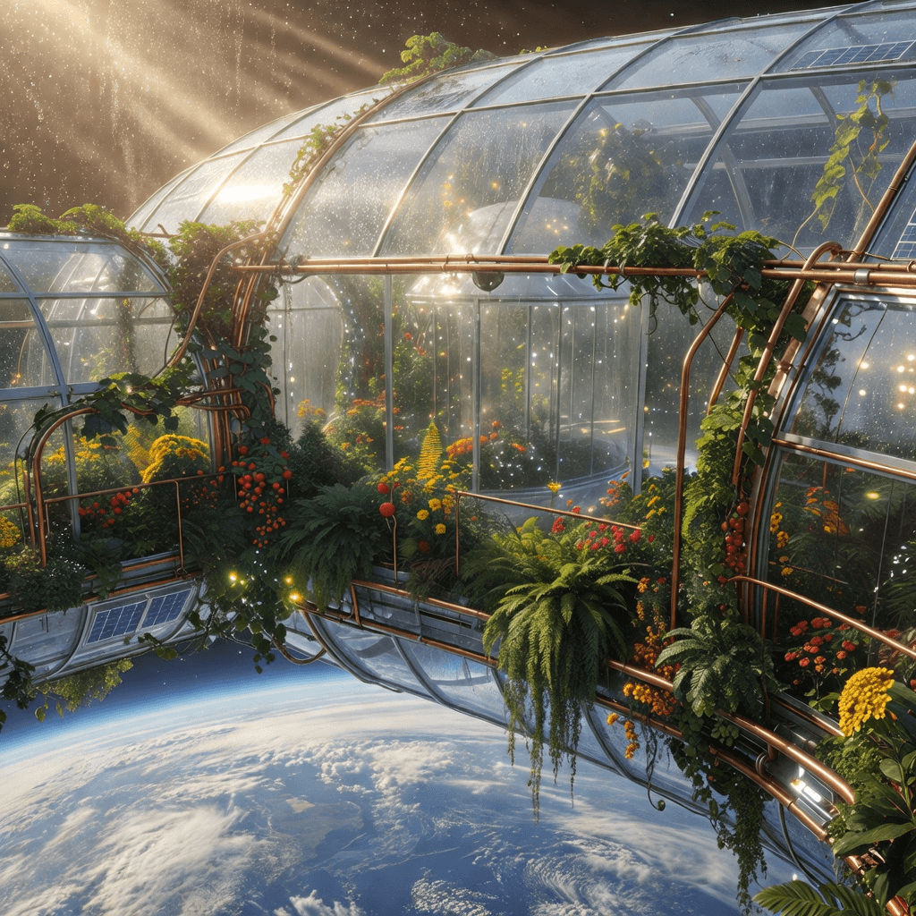 orbital greenhouse #aiart