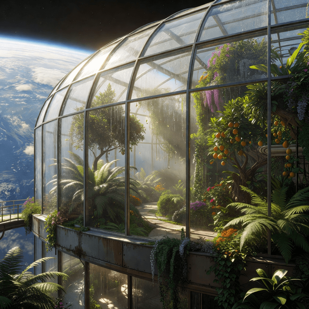 orbital greenhouse #aiart