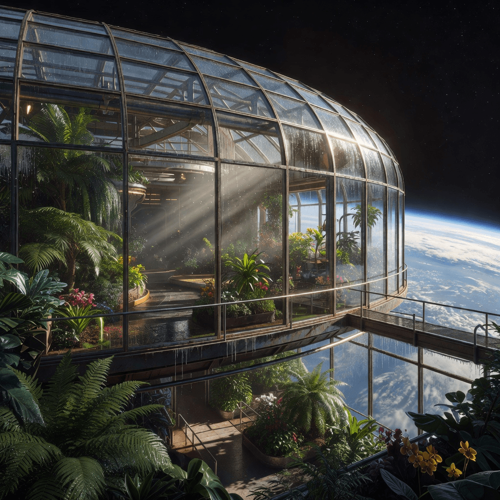 orbital greenhouse #aiart