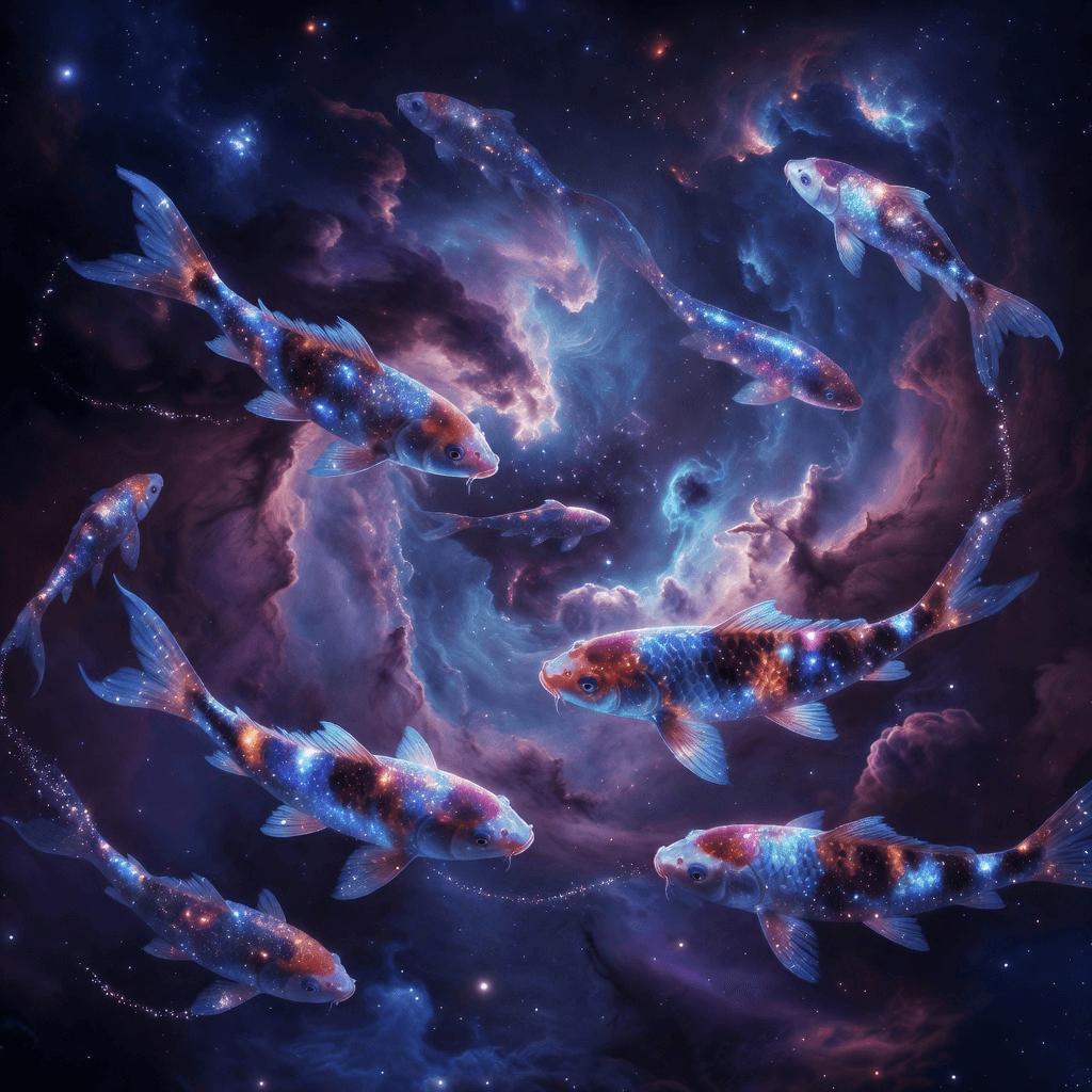 cosmic koi #aiart