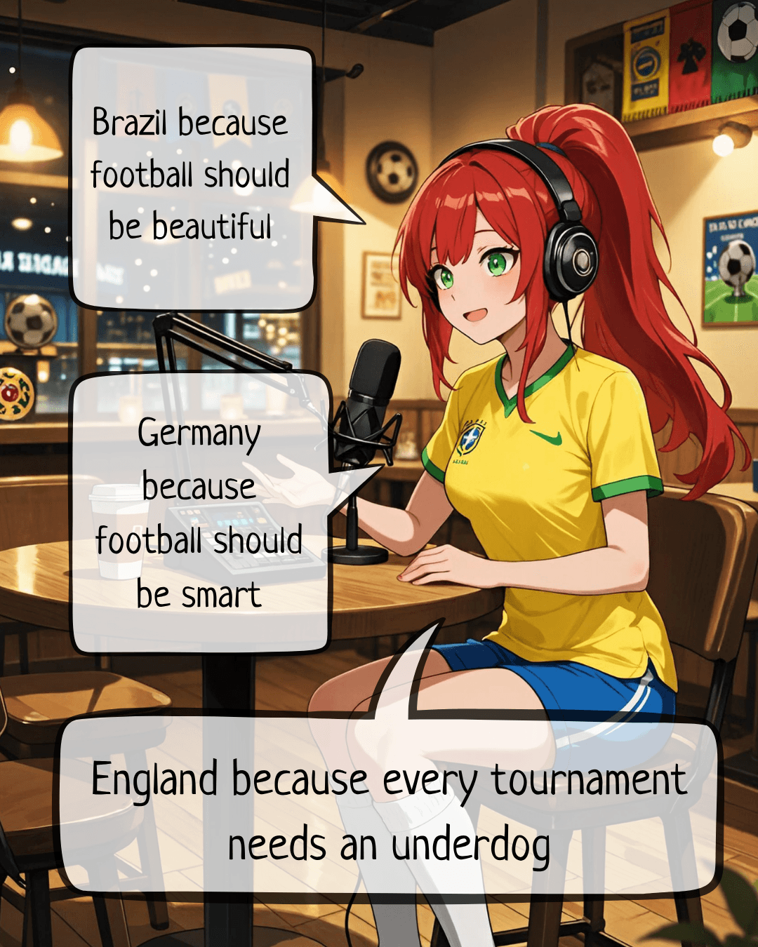 Part 2.
Radio Barista Girls launches its first World Cup 2026 podcast episode ☕🎙️ featuring Stacey and Sasha discussing what football really is, why it’s worth watching even as a beginner, and which teams Sasha will be cheering for this season ⚽✨