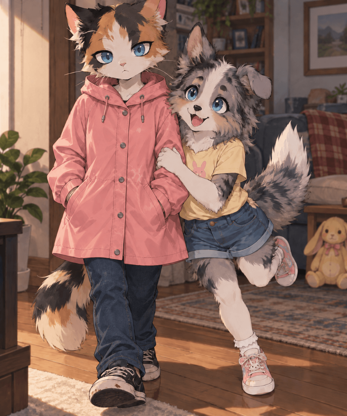 Crossover between my individual AUs where Rook's adopted daughter #abbymaecalder meets Clay's adopted daughter #claramercer! #crowhurst #ocs #oc #originalcharacter #originalcharacters #au #alternateuniverse #crowhurstau #crossover #anthro #furry
