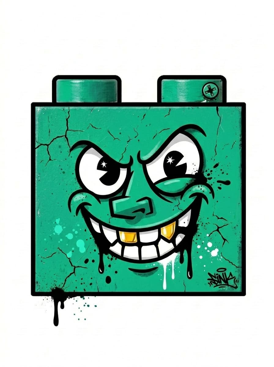 Did some #streetart #rubberhose #bricks today. They are inspired by the CC0 brick pack from Kenney (https://www.kenney.nl/assets/brick-pack) which I used and modified