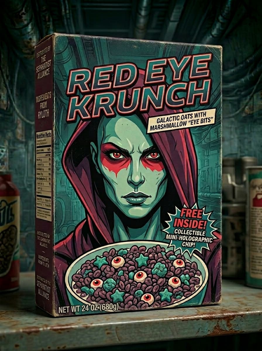 Ninth version that I did on top of the posted Playground image. Did it as a #cereal #box. Made with Google Flow