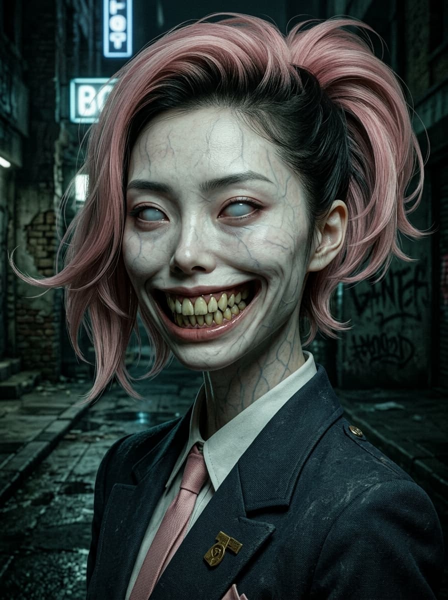 Have done a prompt that horryfies reference images (some reference images work better than other - and I used Google Flow with Nano Banana 2 Model.. don't know if it works with other AIs). If you wanna try it you'll find the prompt in the link of the next comment