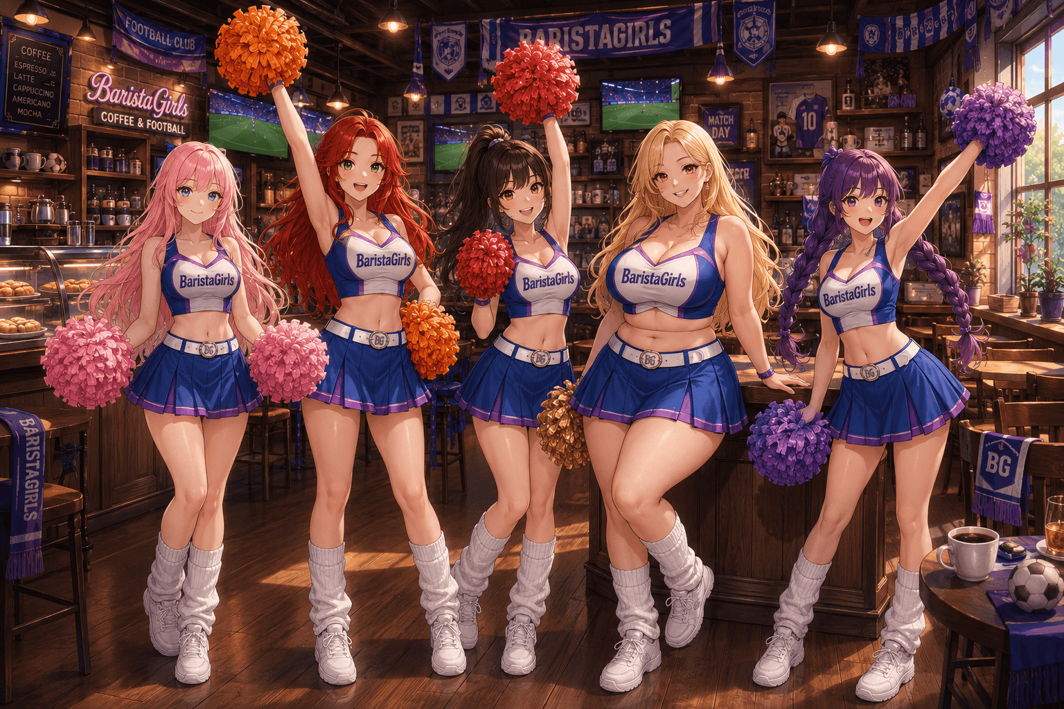 World Cup 2026 season has officially arrived at Barista Girls ⚽☕ For our first summer theme, we turned the café into a Cheerleader Maid Café 📣💖 Complete with chants, team spirit, enough coffee to fuel an entire squad, and Stacey trying very hard not to let it become a stadium 😏
Welcome to Cheerleader Maid Café 📣💖⚽