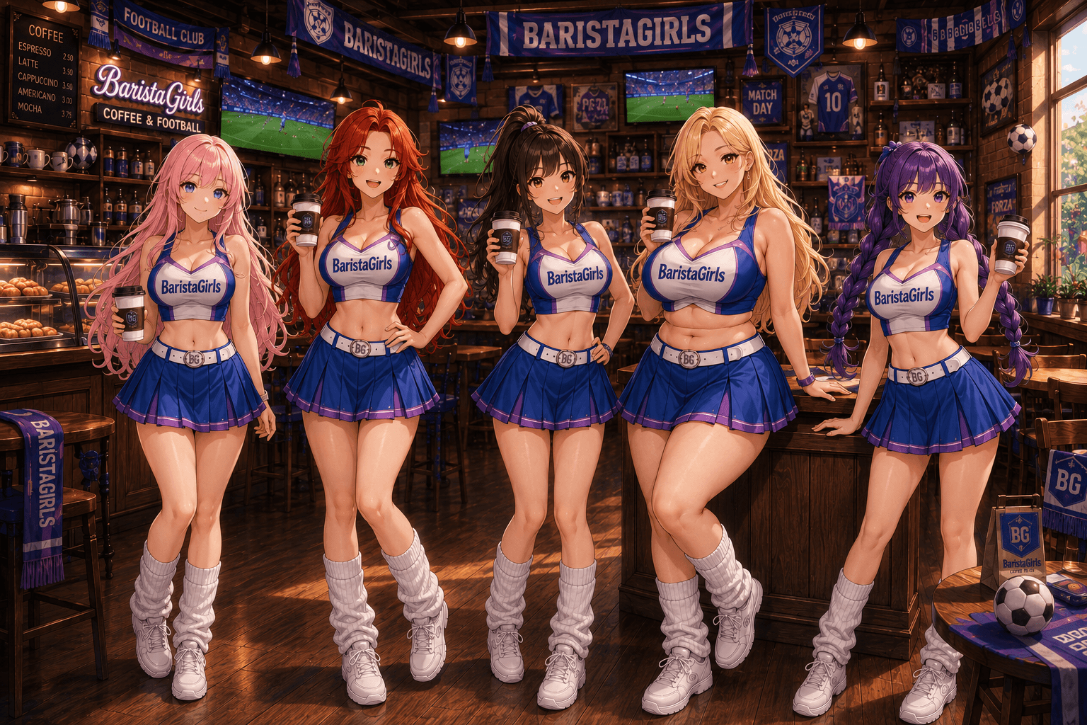 World Cup 2026 season has officially arrived at Barista Girls ⚽☕ For our first summer theme, we turned the café into a Cheerleader Maid Café 📣💖 Complete with chants, team spirit, enough coffee to fuel an entire squad, and Stacey trying very hard not to let it become a stadium 😏
Welcome to Cheerleader Maid Café 📣💖⚽