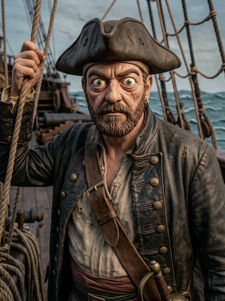 #Clay #figure from the #pirate image