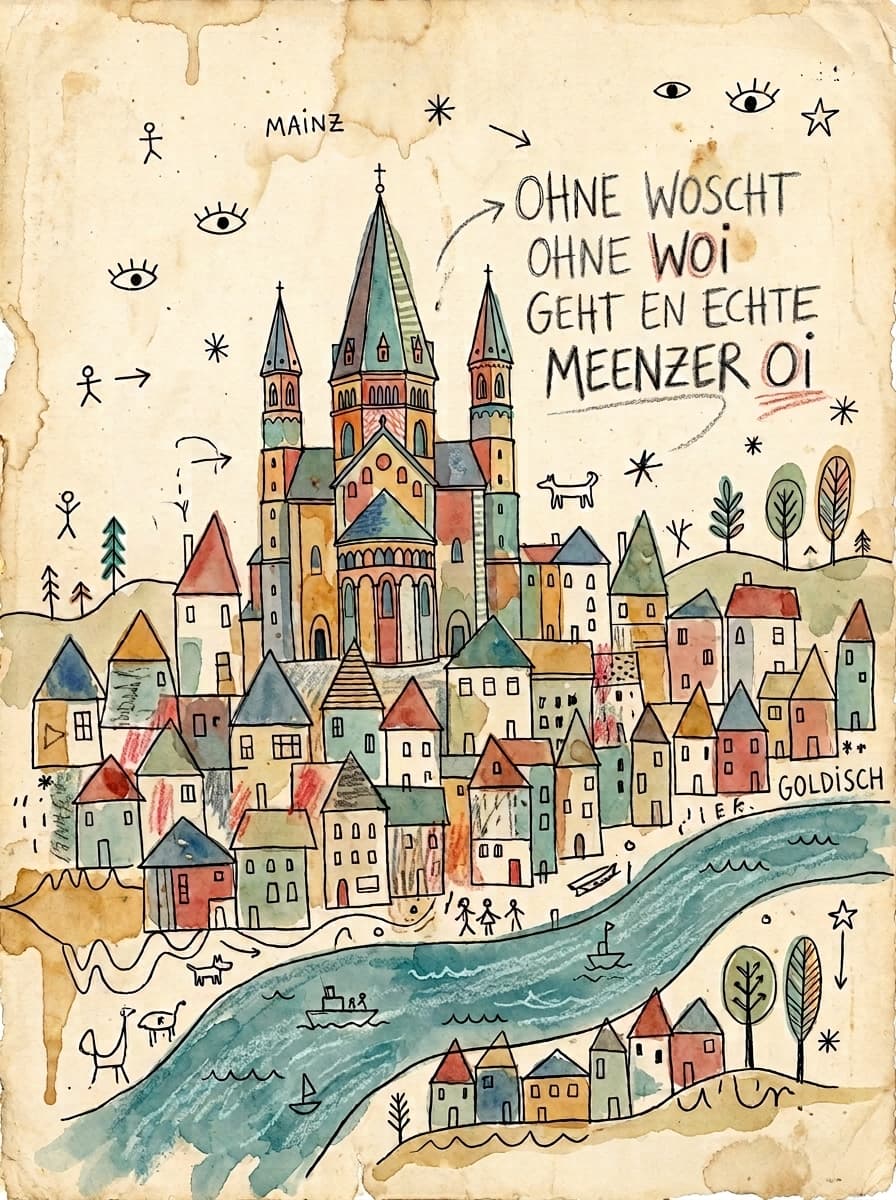 #German #city #doodles - #Mainz ... If there are any questions about the image (for example the writings on it), just ask ☺️