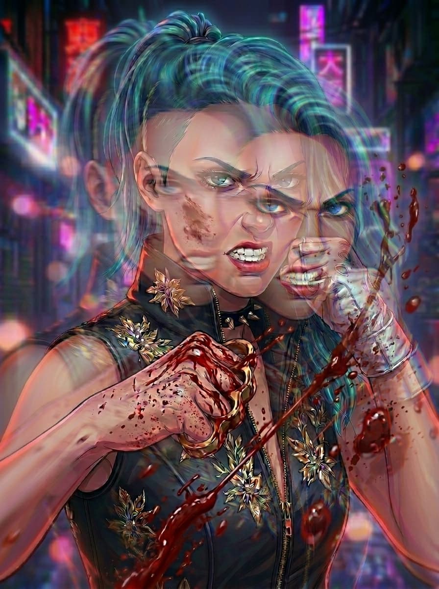 What do you think about that effect? The ides was that you were beaten and can't focus her...