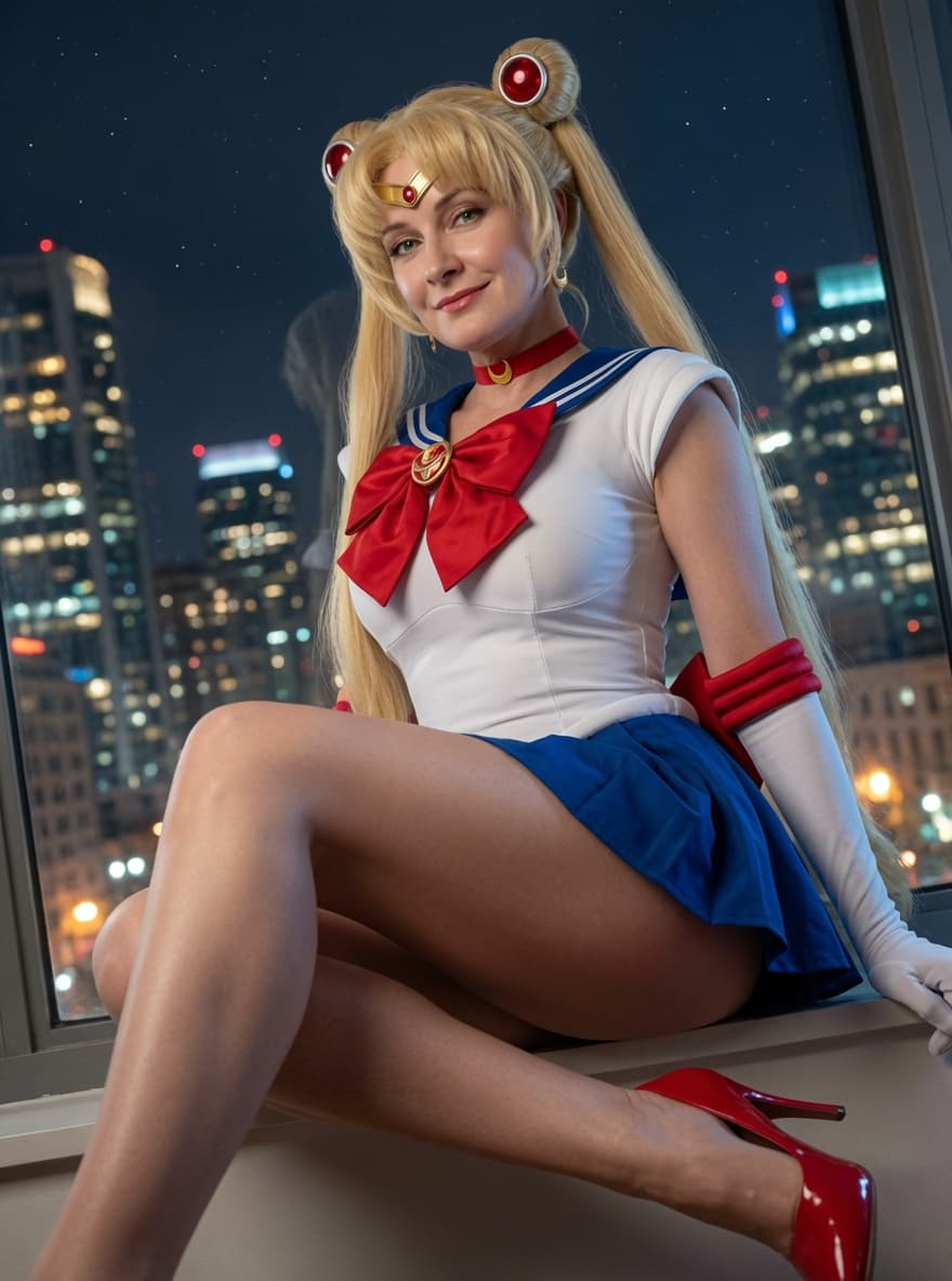Sailor Milf
Have you ever imagined your teenage heroes after they finish their series? How do you continue your lives? Are they still heroes until they are adults? And what would they look like at 40 years old? Well, I love Sailor Moon and I'm already an adult, so I imagine I would look like this if I cosplayed Sailor Moon on my age. Do you like it? 🫦
NEW SET on my patreon and fanvue! (/lelulove)