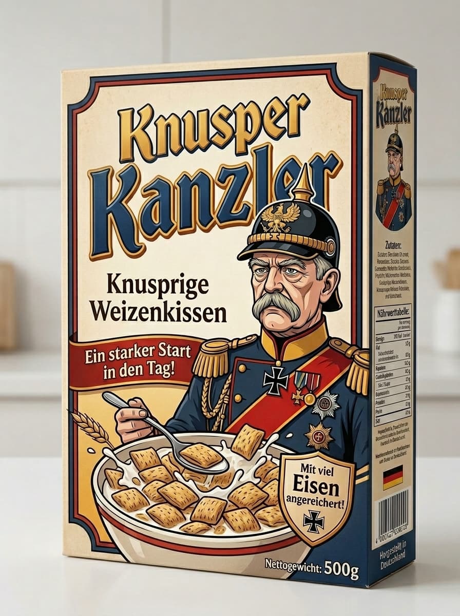 Did some #German #cereal with Otto von #Bismarck who has been chancellor in Imperial Germany (from 1871 to 1890)
