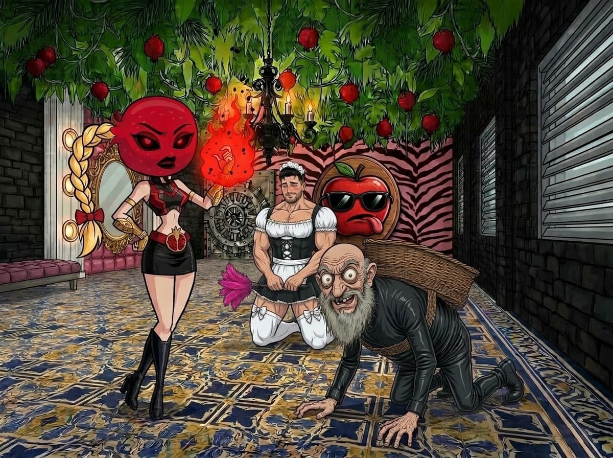 Part of a reddit challenge where you had to make a #villian , a villians #lair a #ride and a #minion. This is Lady Pom Grenade, her ride Herb and her maid-of-all-work Frank