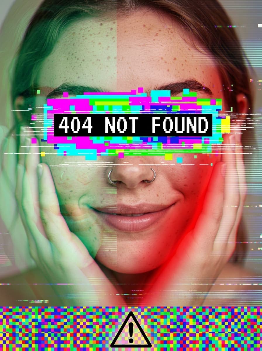 Created this #Girl with Gentube & Google Flow and added some #Glitches