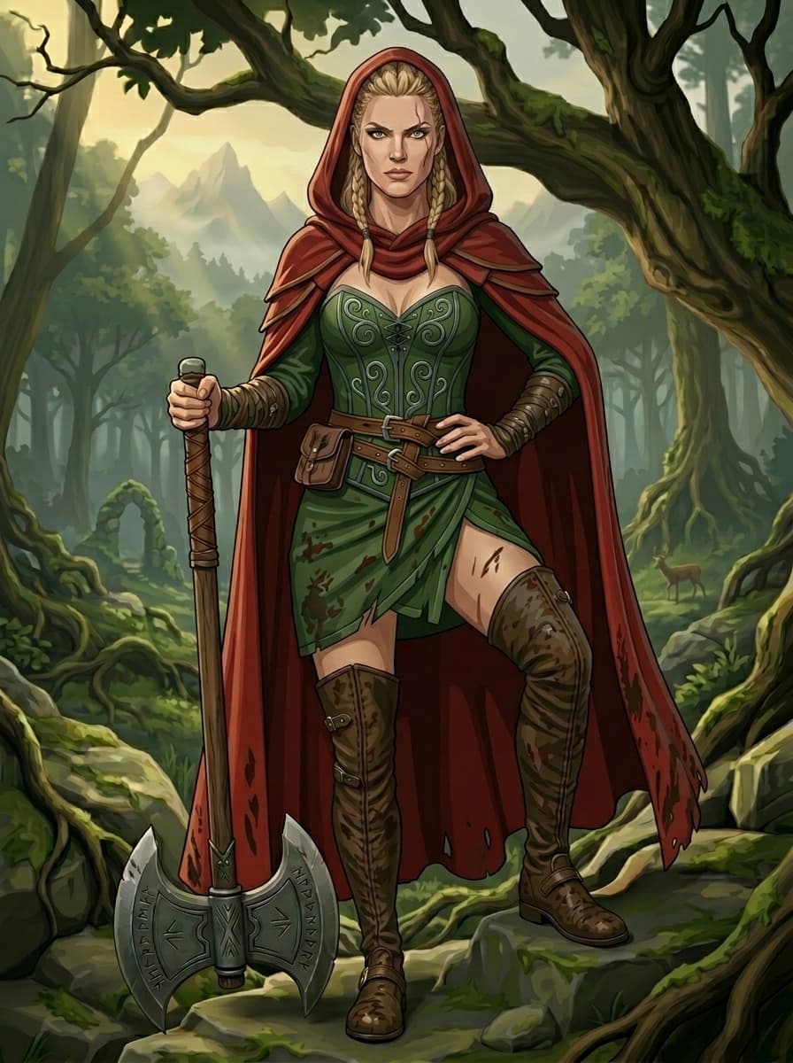 Little (Big) Red Riding Hood - Wolf Hunter. Have had this in my mind for so long and finally did it. Made with Google Flow