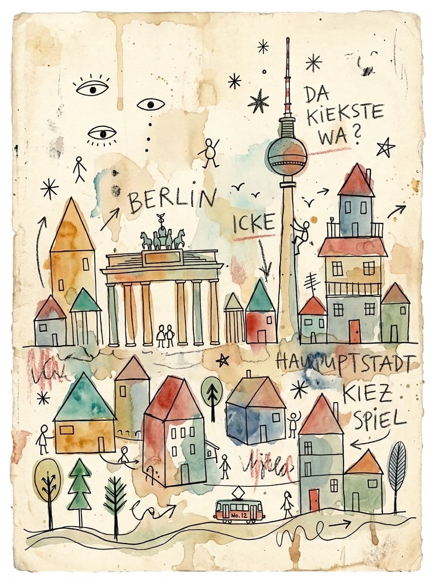 #German #City #Doodles - #Berlin ... If there are any questions about the image (for example the writings on it), just ask ☺️