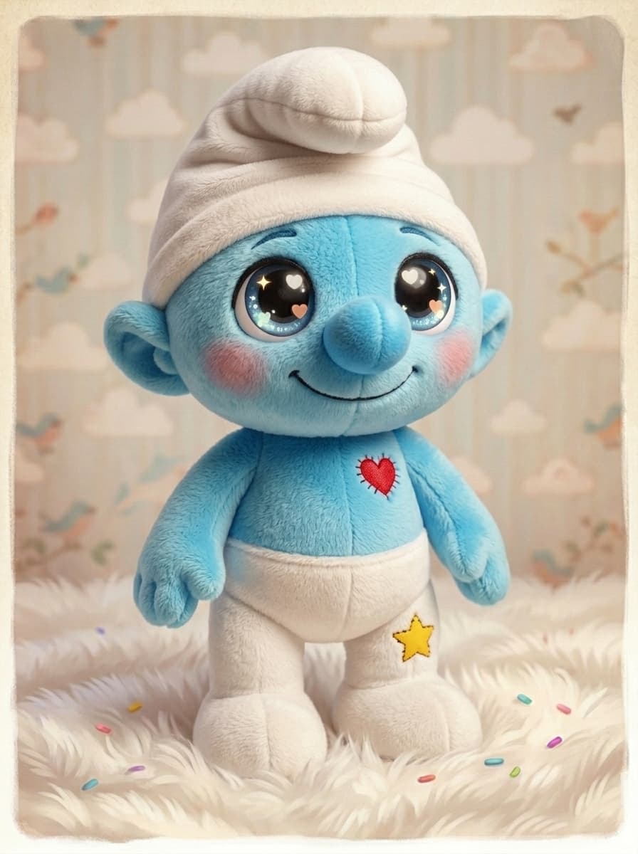 How about a #smurf #plush #toy? I kinda like it except for the blue reflection on the pants. Tried to edit that, but didn't get it away yet.