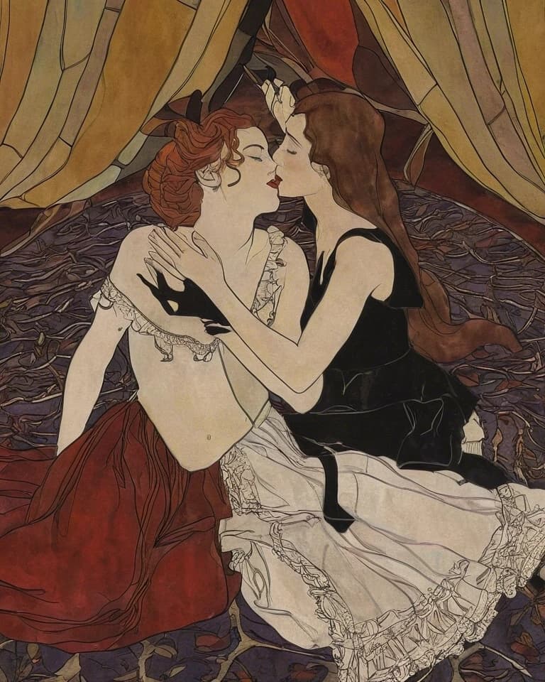 Alice and the Queen, again, made in MonAI