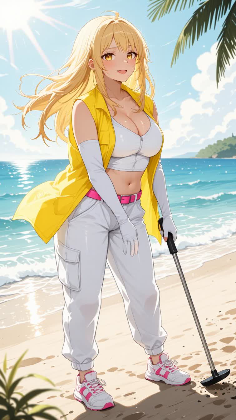 Final hours of community service 😌⚖️ After nursing homes and strawberry fields, the Barista Girls were sent to clean the beach for summer season ☀️🏖️ Honestly? This one almost feels relaxing… if you ignore Kiko harassing jellyfish with a stick 😏
