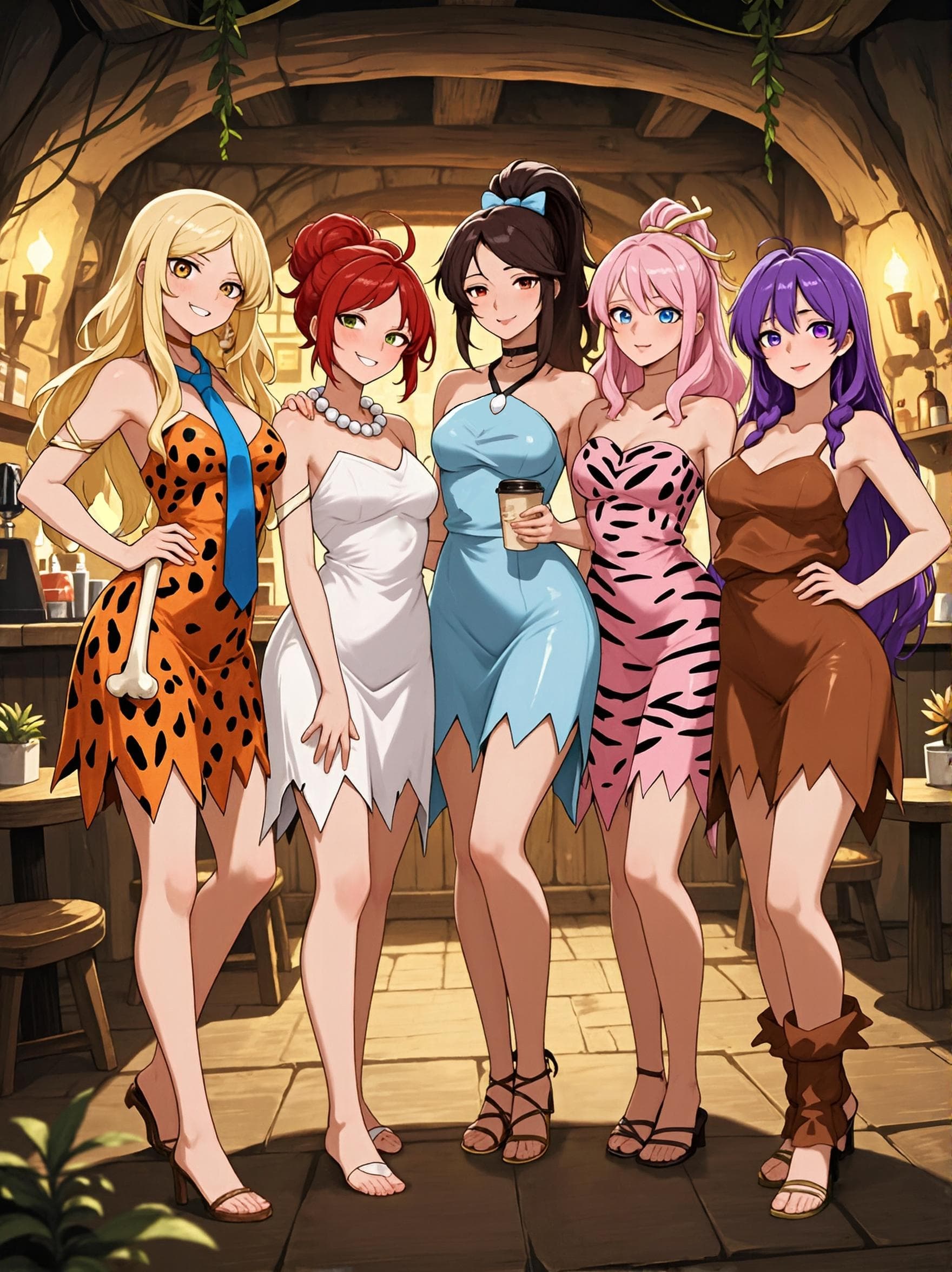 The Barista Girls opened a Flintstones-style maid café for one day only 🦴☕