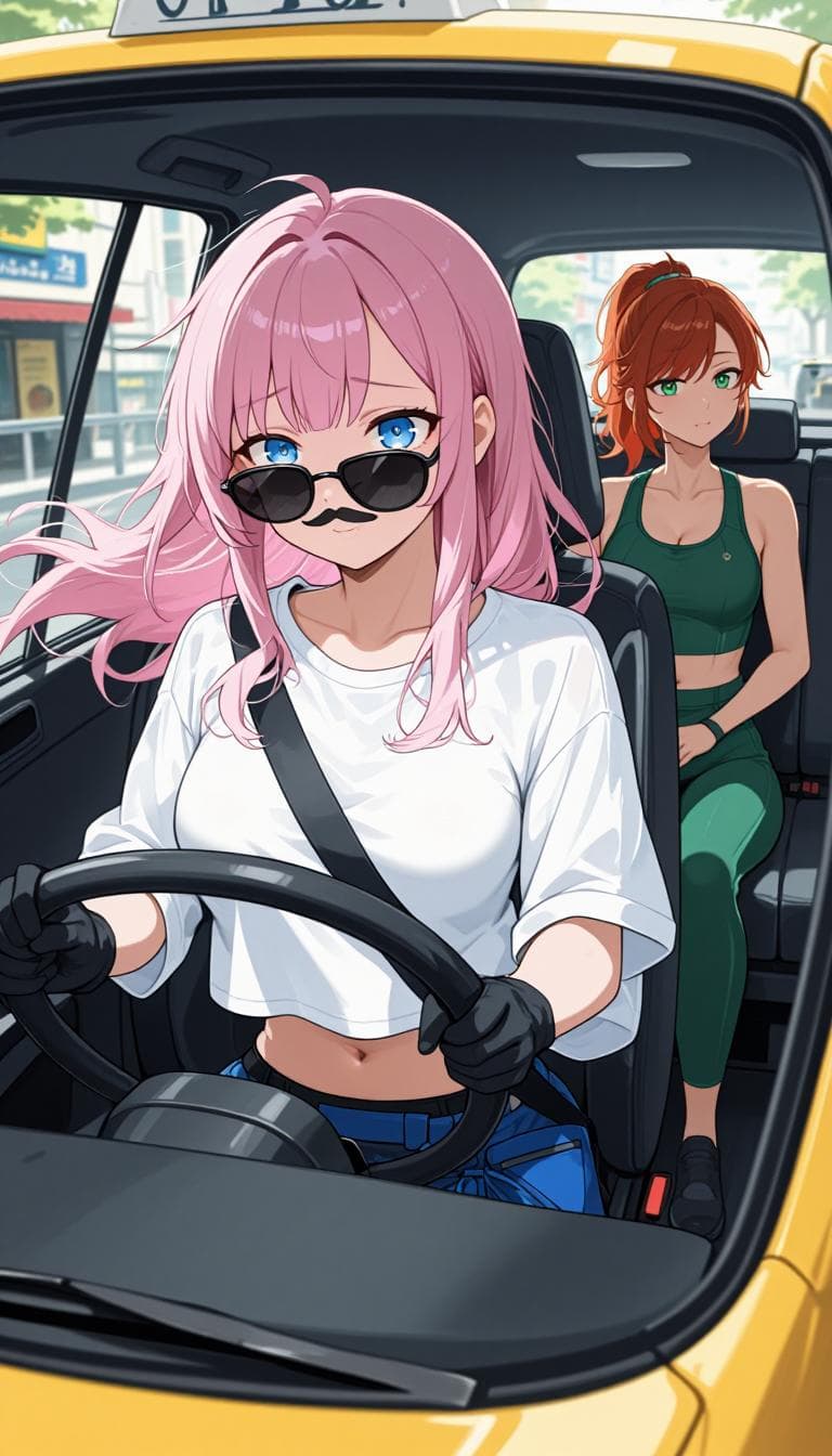 Oh, hi! Come in, I’ll make you a coffee ☕😏 Yes, I still couldn’t fix my scooter, so now I’m taking taxis to work. At least this time I got a great driver. He reminded me of someone… maybe my uncle, maybe a young Ryan Gosling 🤔 And his music taste? Every single song was a perfect hit 🎧✨