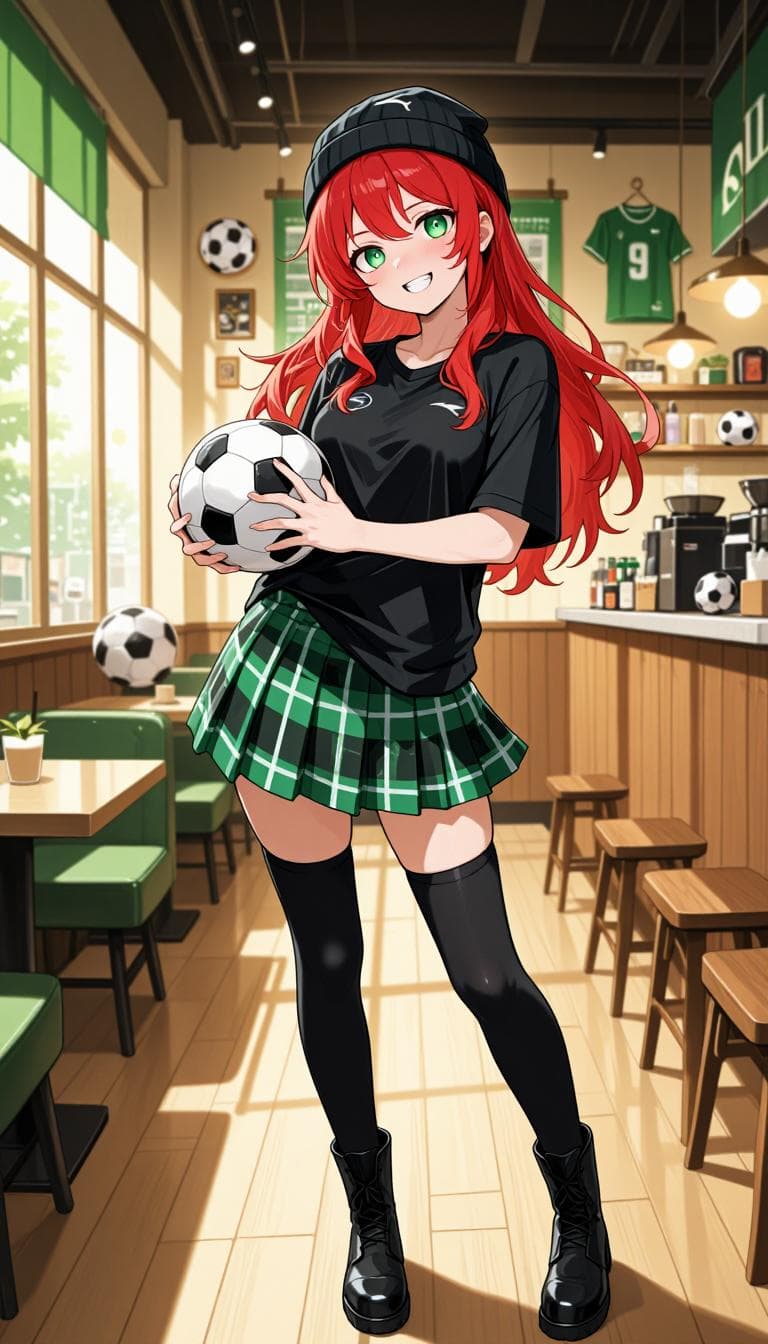 Summer has officially arrived at Barista Girls ☀️⚽ New decorations, new installations, and a café fully dressed for World Cup season. We may love coffee, but this summer football is joining the menu 😏☕