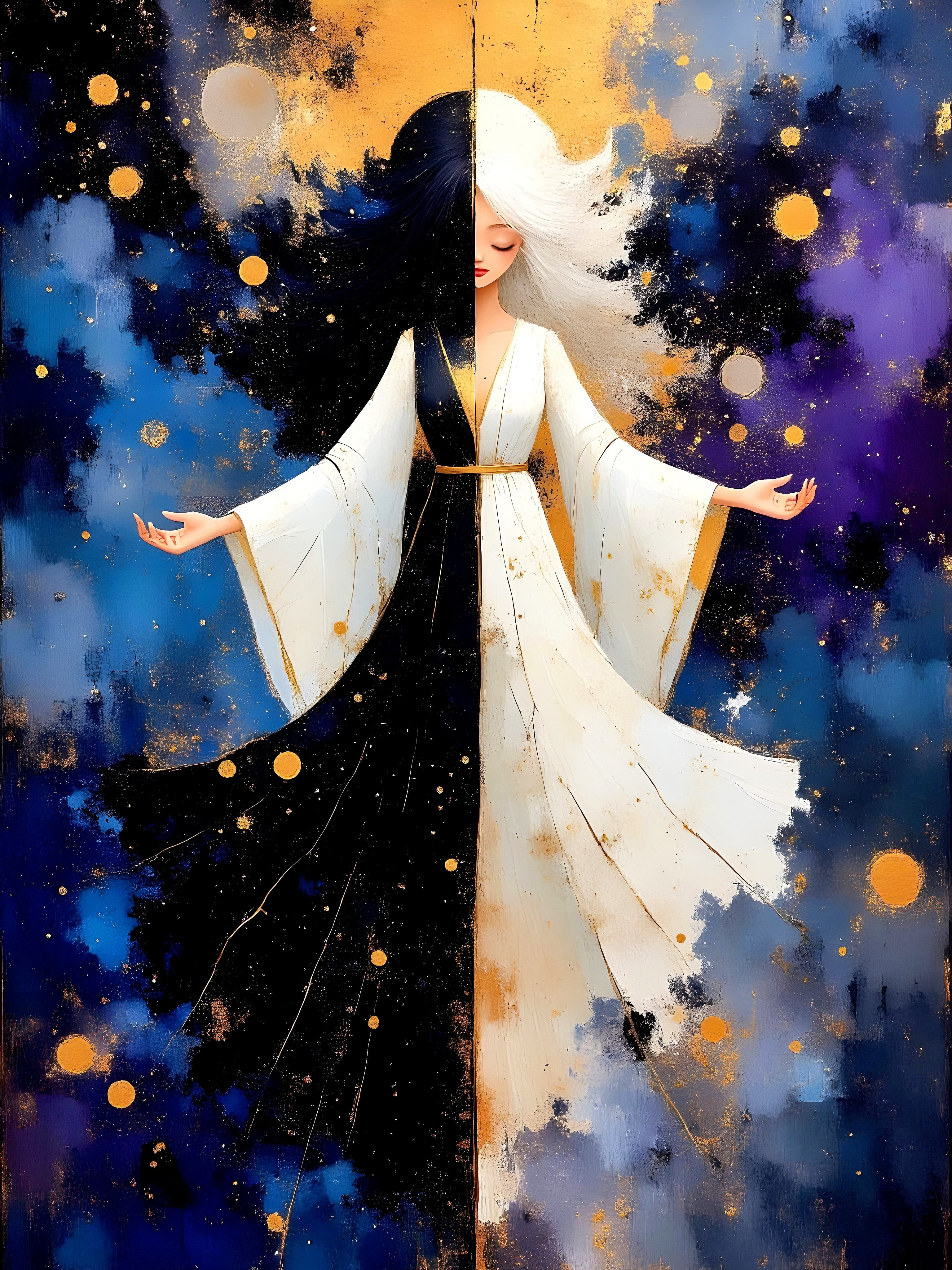 The Balanced Force: Cosmic Unity
#theforce #the_force #the-force #portrait #surreal #surrealart #surrealfantasy #fantasy #balance #unity